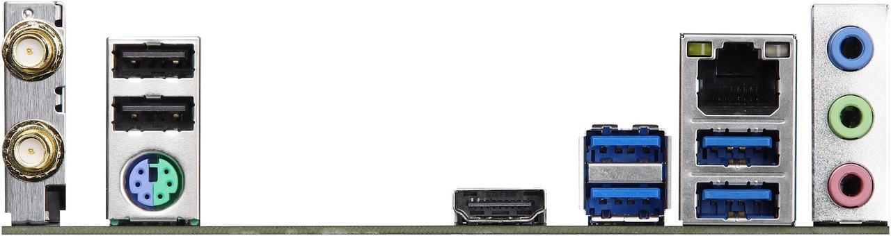 Alt view image 5 of 9 - ASRock A320M/AC AM4 AMD A320 Micro ATX AMD Motherboard