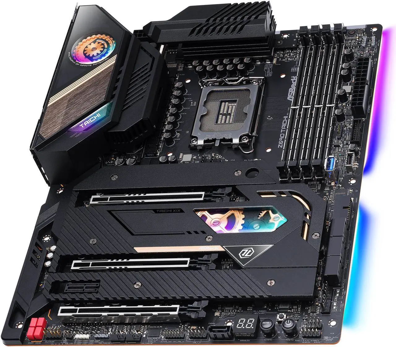 Alt view image 6 of 13 - ASRock Z690 Taichi LGA 1700 Intel Z690 SATA 6Gb/s DDR5 ATX Intel Motherboard