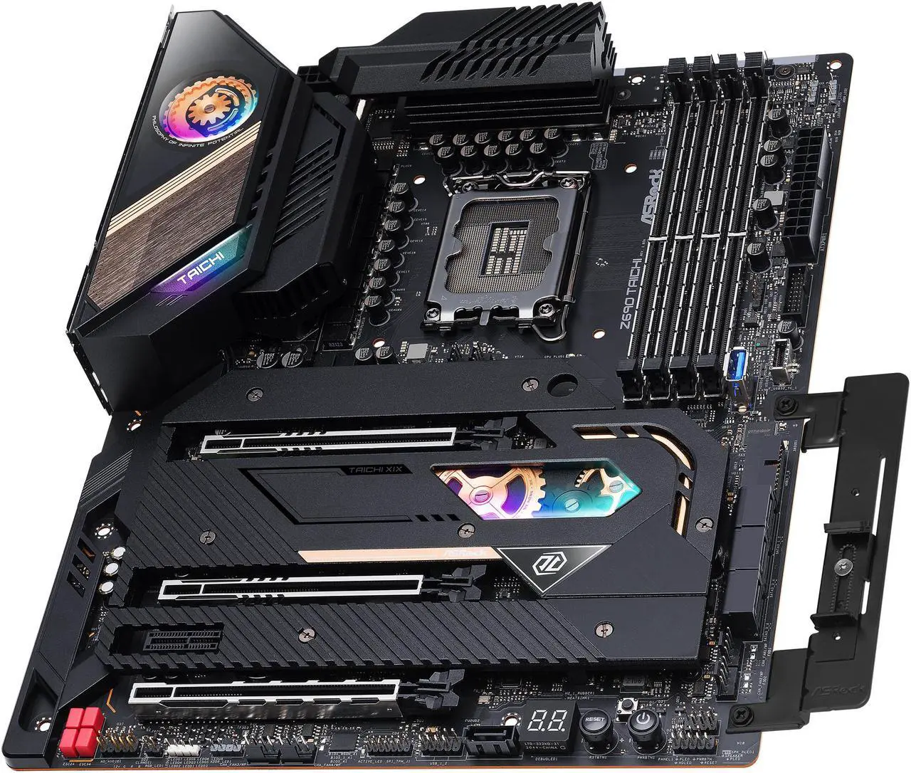 Alt view image 7 of 13 - ASRock Z690 Taichi LGA 1700 Intel Z690 SATA 6Gb/s DDR5 ATX Intel Motherboard