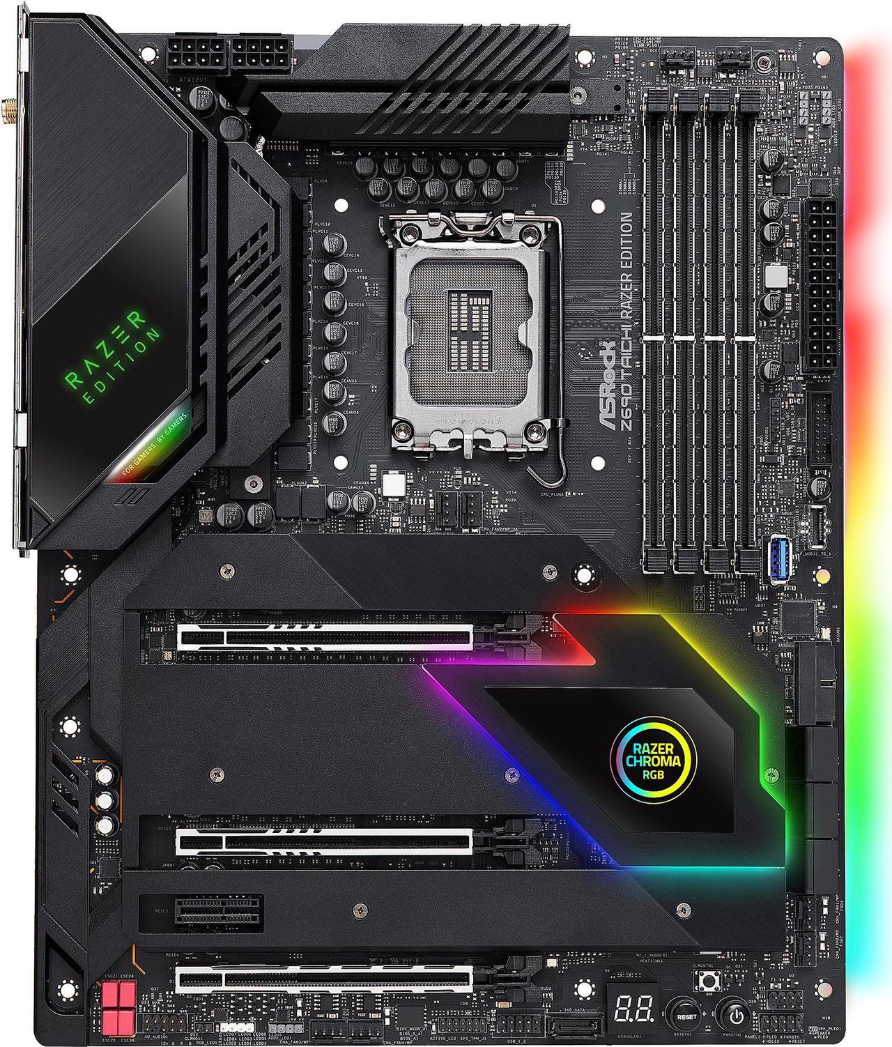 ASRock Z690 Taichi Razer Edition LGA 1700 (14th,13th,12th Gen) Intel Z690 SATA 6Gb/s DDR5 ATX Intel Motherboard