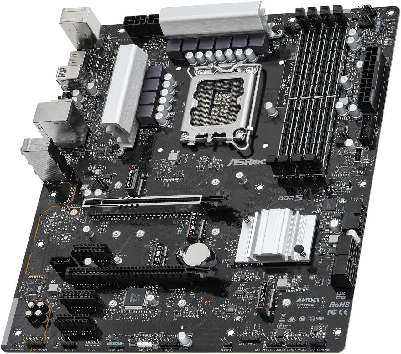 Alt view image 6 of 10 - ASRock Z690 Phantom Gaming 4/D5 LGA 1700 (14th,13th,12th Gen) DDR5 ATX Intel Z690 Intel Motherboard