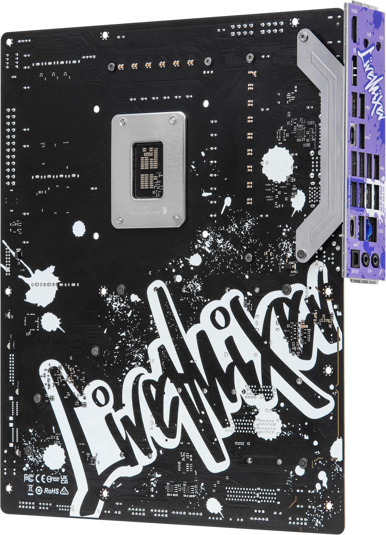 Alt view image 8 of 7 - ASRock Z790 LiveMixer Intel LGA1700 (14th,13th,12th Gen) ATX Mainboard, 4 slots DDR5, PCIE 5.0 x16, 2.5Gb Lan, 7.1 Nahimic Audio, Front USB3.2 Gen2X2 Type_C, 14+1+1 Power Phase, AMD Crossfire support