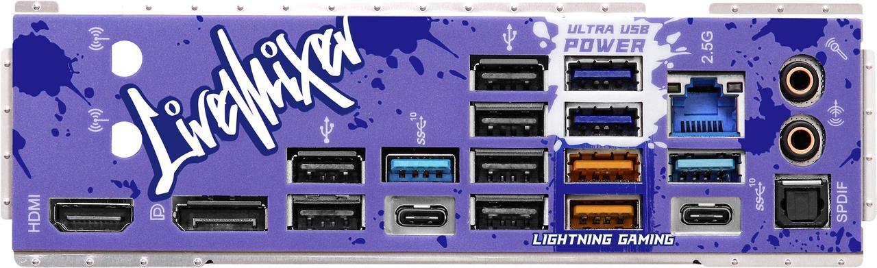 Alt view image 6 of 7 - ASRock Z790 LiveMixer Intel LGA1700 (14th,13th,12th Gen) ATX Mainboard, 4 slots DDR5, PCIE 5.0 x16, 2.5Gb Lan, 7.1 Nahimic Audio, Front USB3.2 Gen2X2 Type_C, 14+1+1 Power Phase, AMD Crossfire support