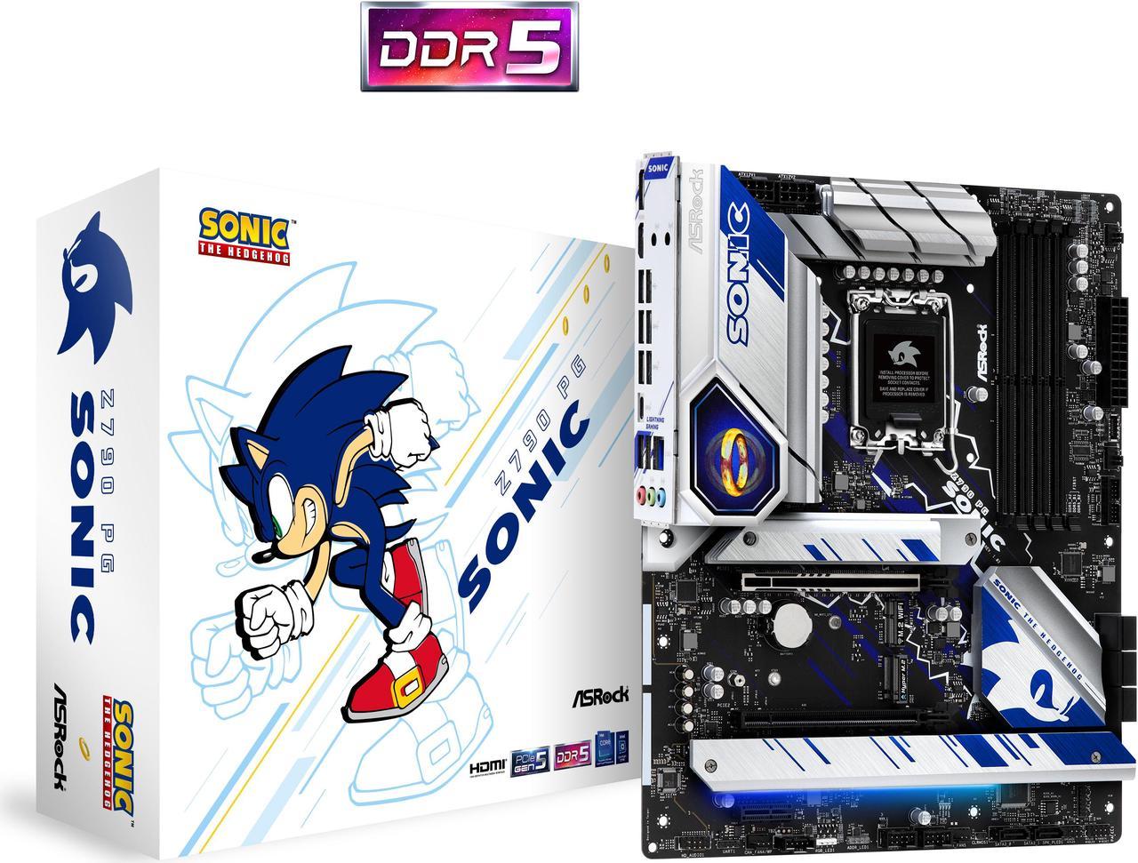 ASRock Z790 PG SONIC Intel LGA1700 (14th,13th,12th Gen) ATX Motherboard, 4 slots DDR5, PCIE 5.0 x16, 5 M.2 slots, 2.5Gb Lan, 7.1 Nahimic Audio, Front USB3.2 Gen2X2 Type_C, 14+1+1 Power Phase