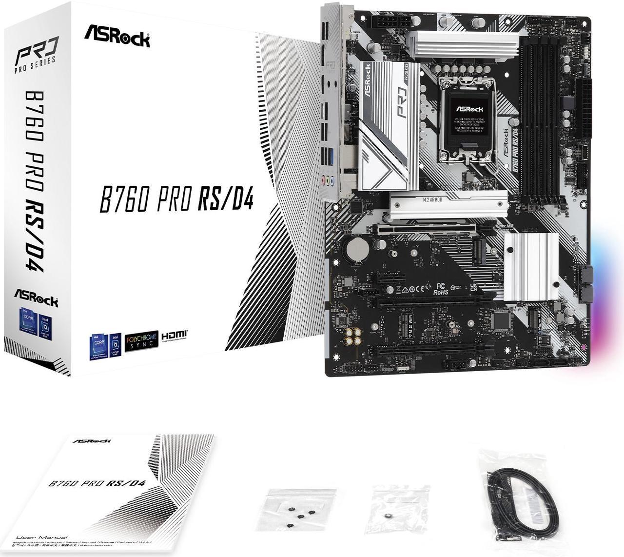 ASRock B760 Pro RS LGA 1700 DDR4 ATX motherboard