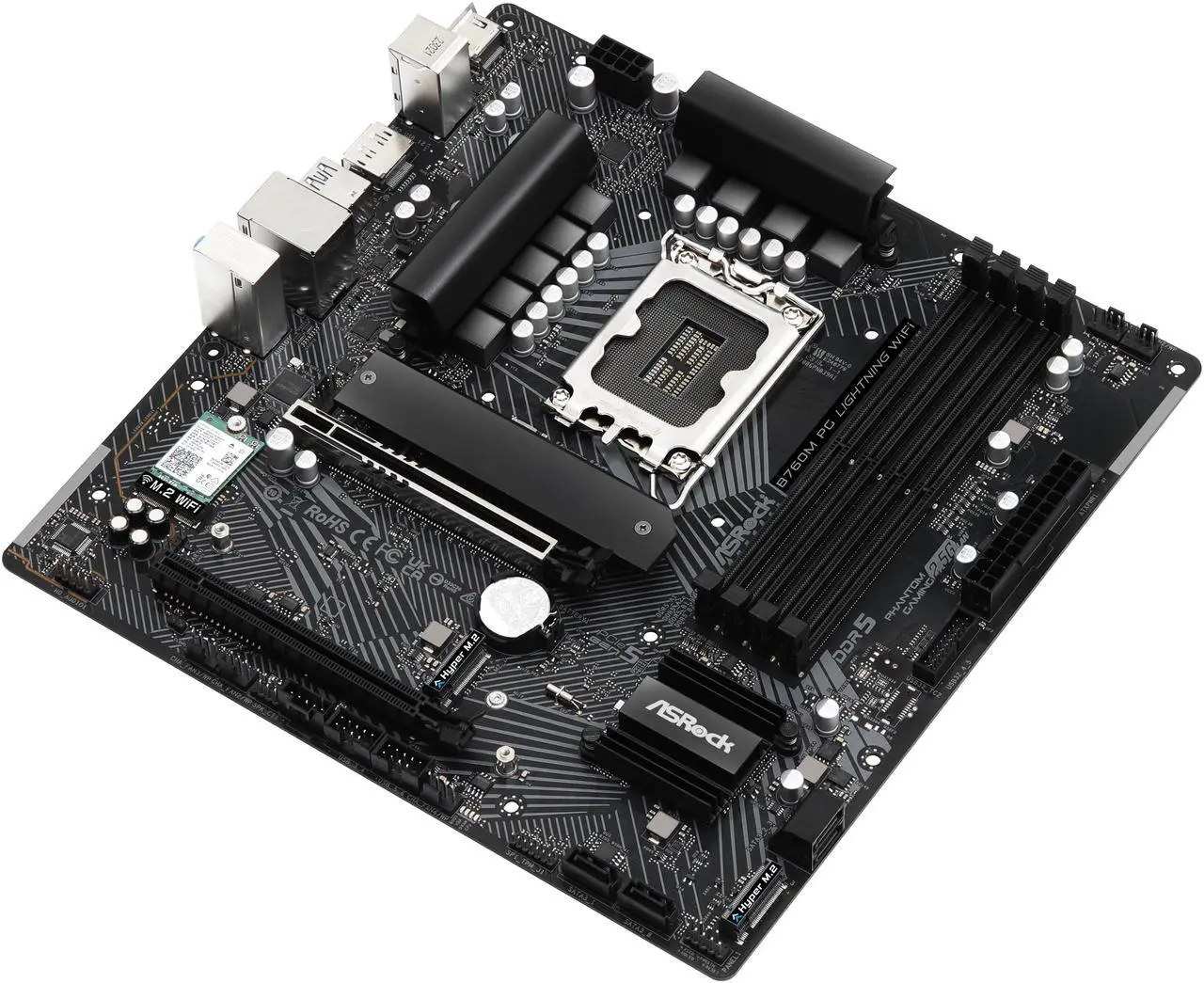 Motherboard ASRock B760M PG Lightning WiFi Socket LGA1700 Micro ATX