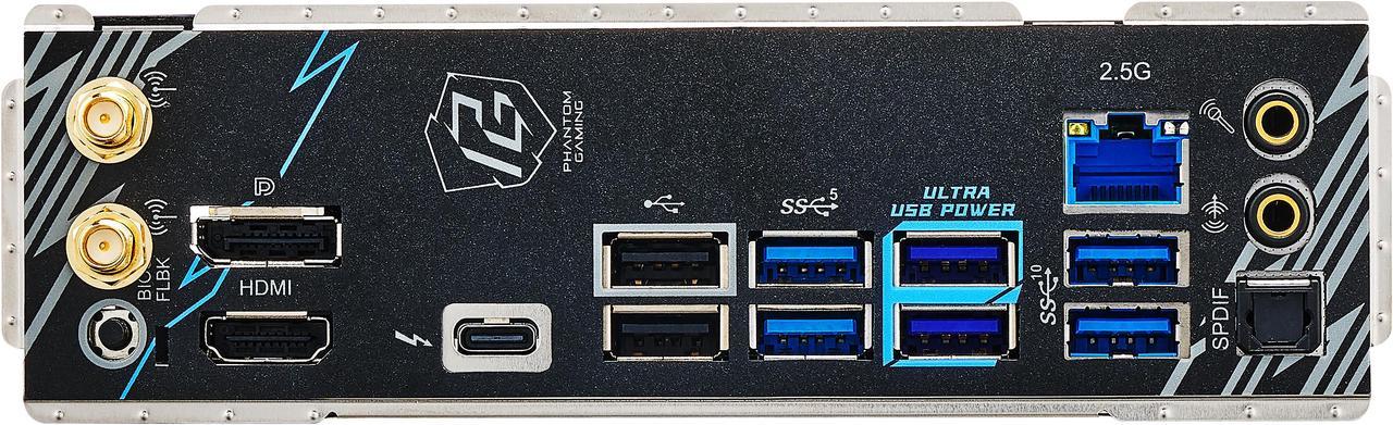 Alt view image 7 of 8 - ASRock Phantom Gaming B860M Lightning WiFi LGA 1851 Intel B860 SATA 6Gb/s DDR5 Intel Core Ultra Micro ATX Motherboard