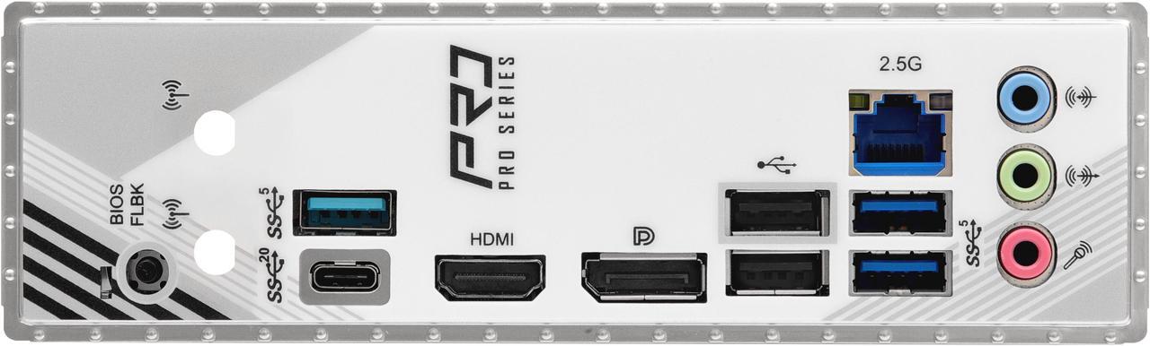 Alt view image 6 of 8 - ASRock B860M Pro RS LGA 1851 Intel B860 SATA 6Gb/s Intel Core Ultra DDR5 Micro ATX Motherboard