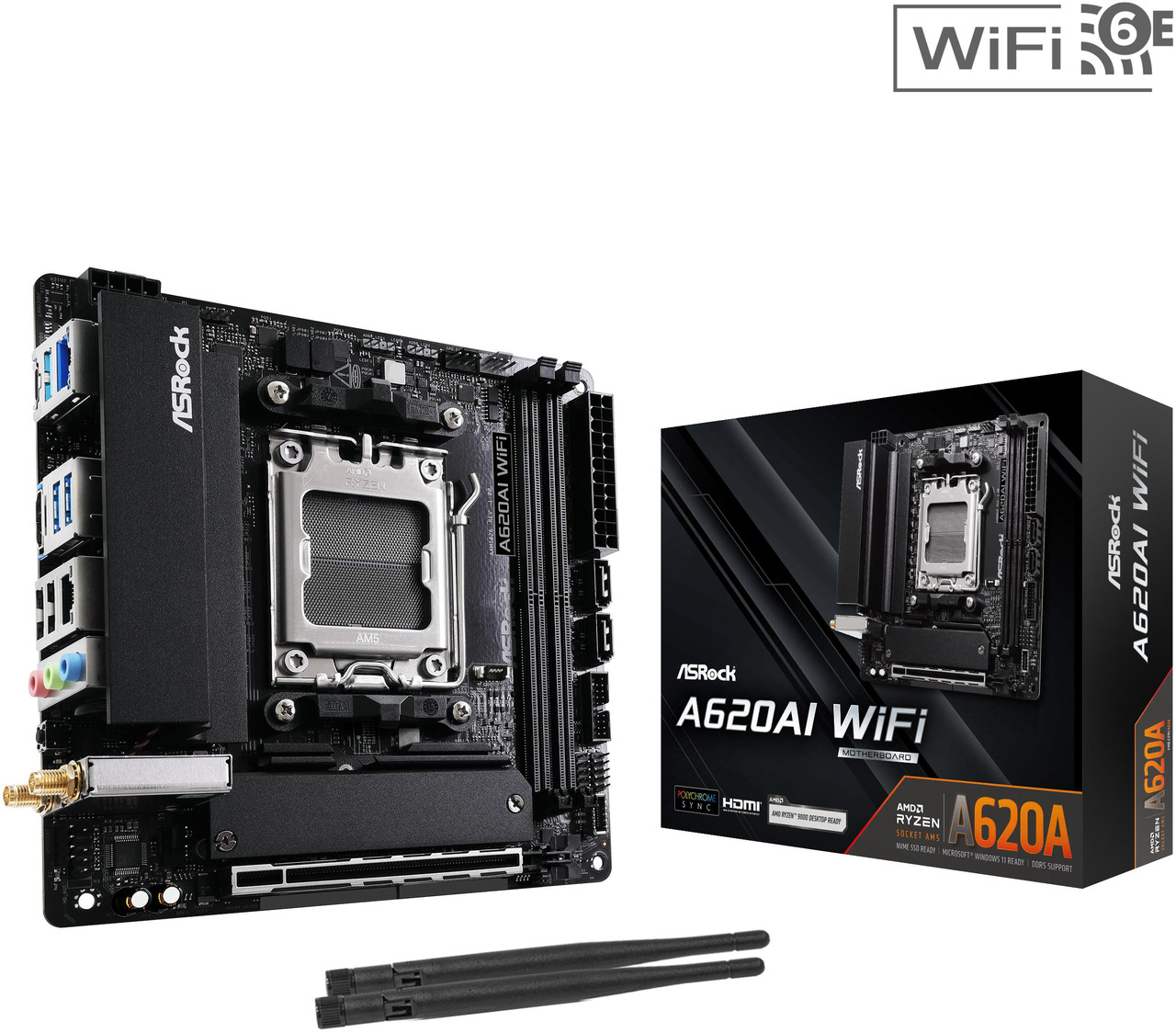 Open Box: ASRock A620AI WiFi AM5 Mini ITX Motherboard - Newegg.com - Refurbished condition - Image 8