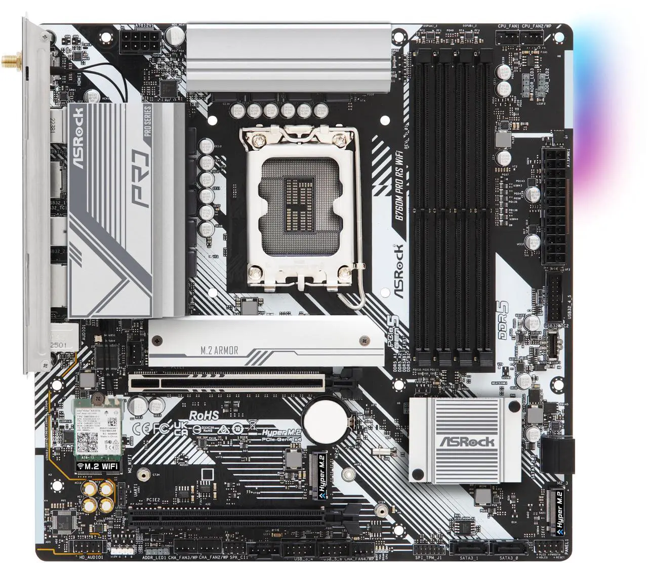 Motherboard ASRock B760M Pro RS WiFi Socket LGA 1700 Micro ATX