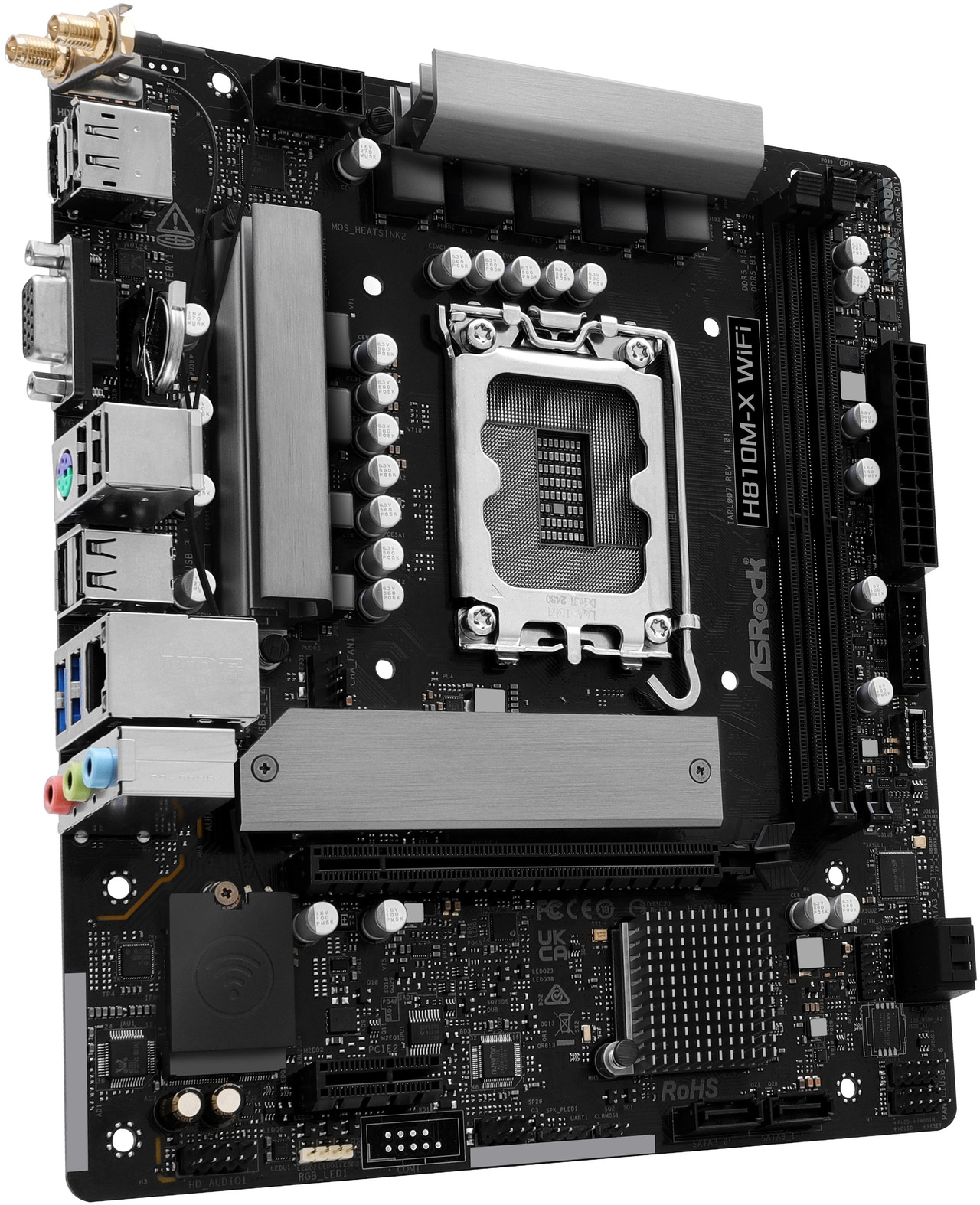 Open Box: ASRock H810M-X WIFI LGA 1851 Micro ATX Motherboard - Newegg.com - Open Box condition - Image 12