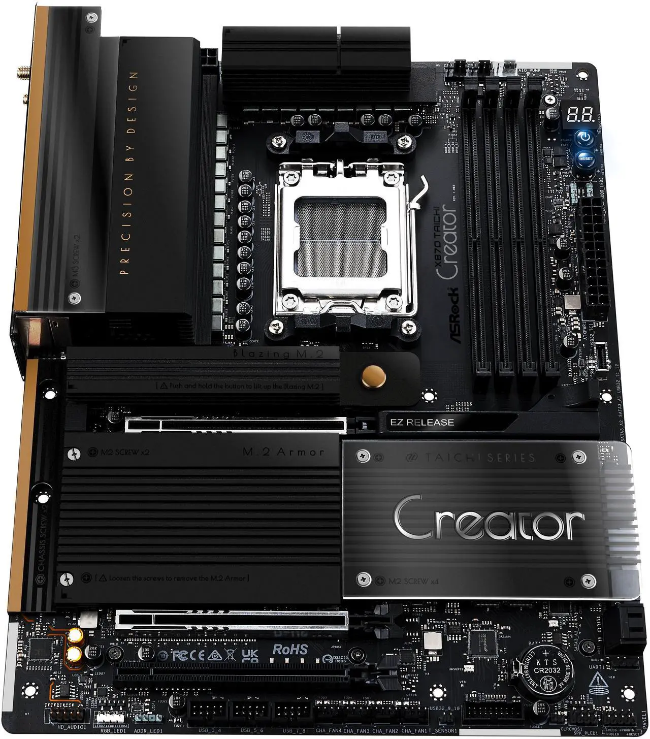 Open Box: ASRock X870 TAICHI CREATOR AM5 ATX Motherboard - Newegg.com - Open Box condition - Image 18