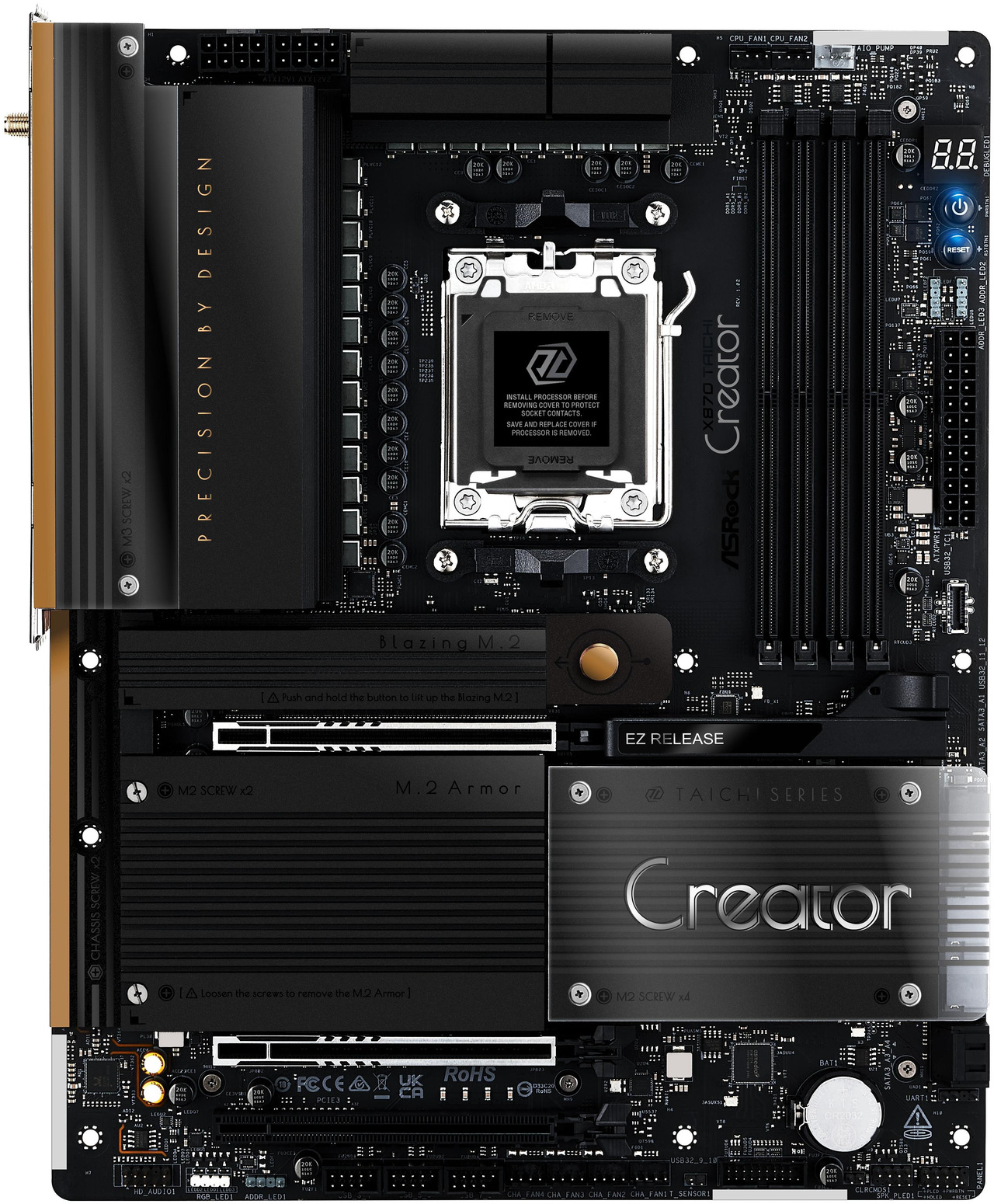 Open Box: ASRock X870 TAICHI CREATOR AM5 ATX Motherboard - Newegg.com - Open Box condition - Image 19
