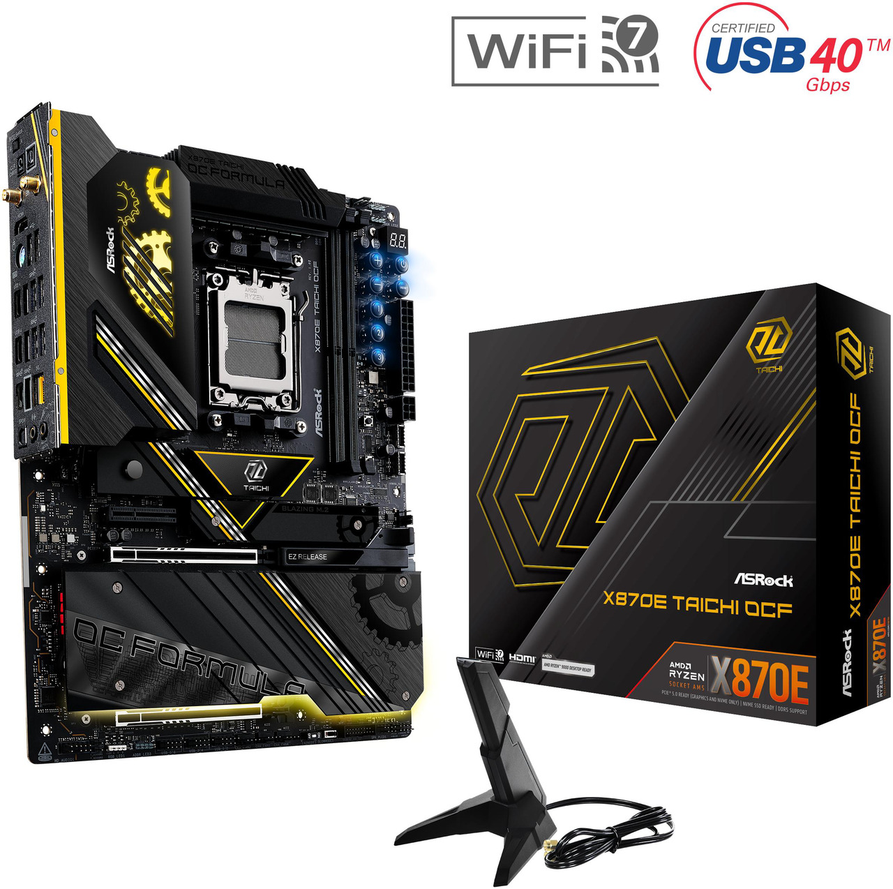 Open Box: ASRock X870E Taichi OCF AM5 ATX Motherboard - Newegg.com - Open Box condition - Image 11