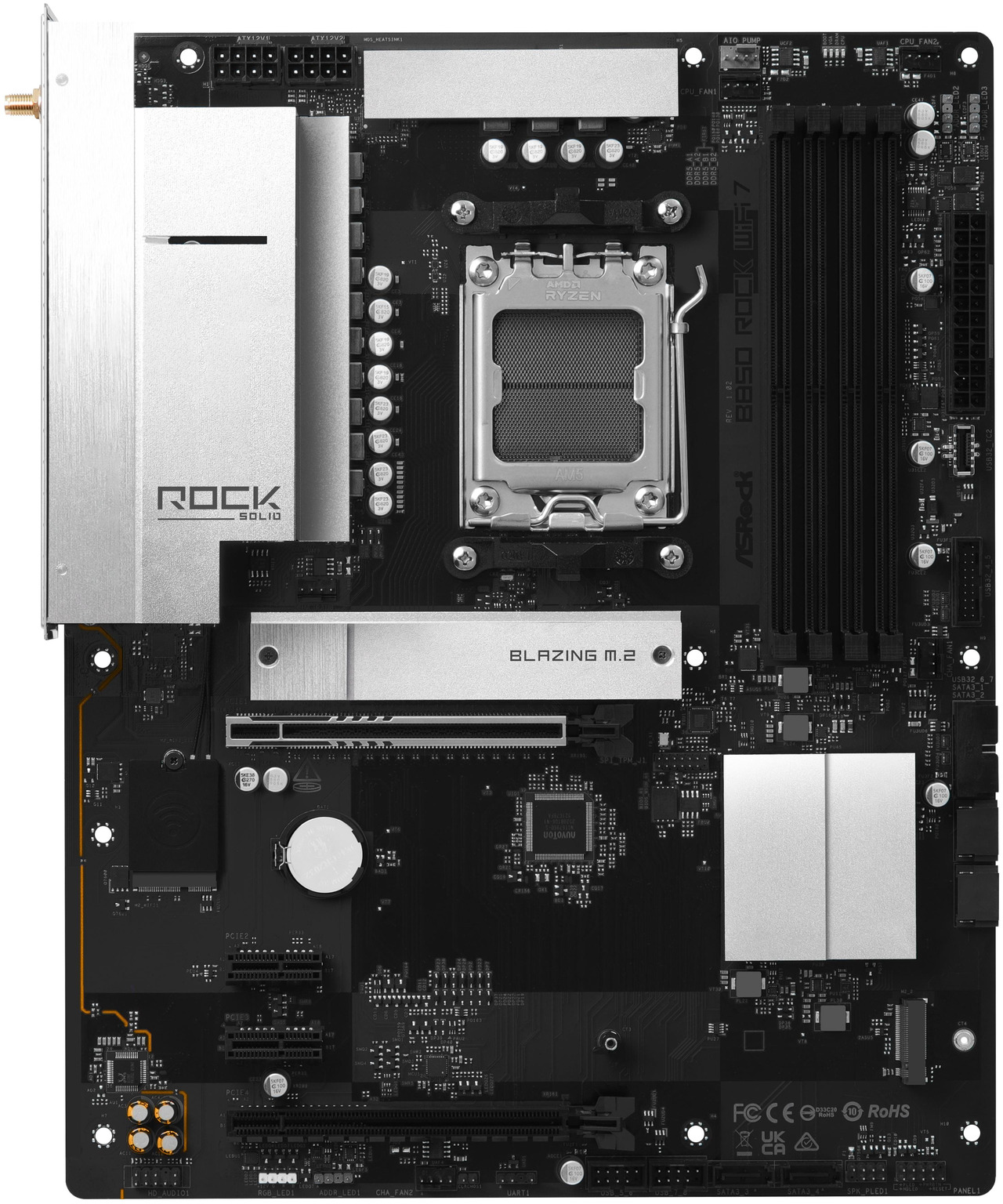Open Box: Asrock AMD B850 Rock WiFi 7 AM5 ATX Motherboards - Newegg.com - Open Box condition - Image 10