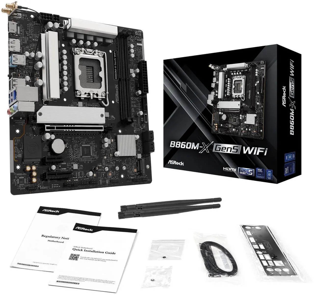 Motherboard ASRock B860M-X GEN5 WIFI Socket LGA1851 Micro ATX