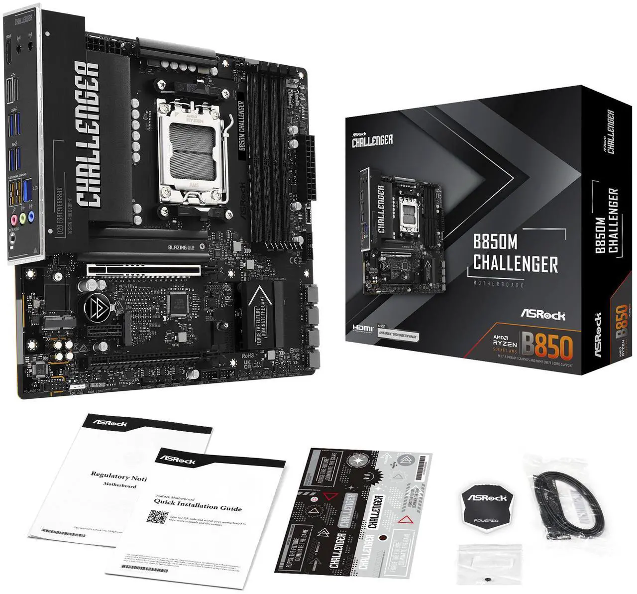Motherboard ASRock B850M Challenger Socket AM5 Micro ATX