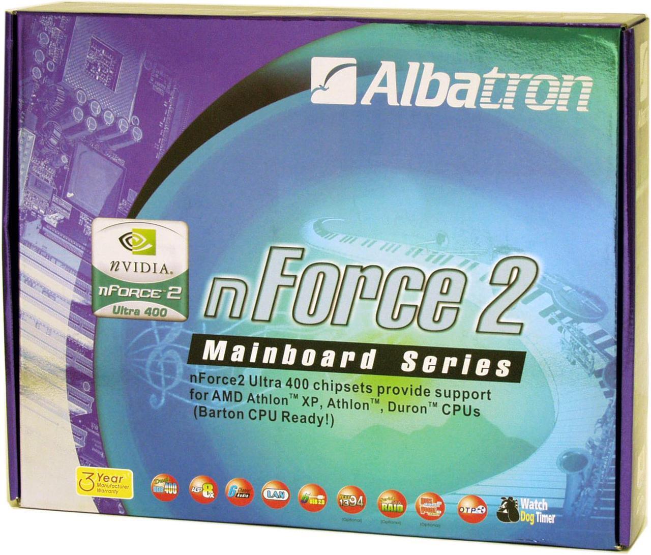 Alt view image 5 of 5 - Albatron KX18D PROII 462(A) NVIDIA nForce2 Ultra 400 ATX AMD Motherboard