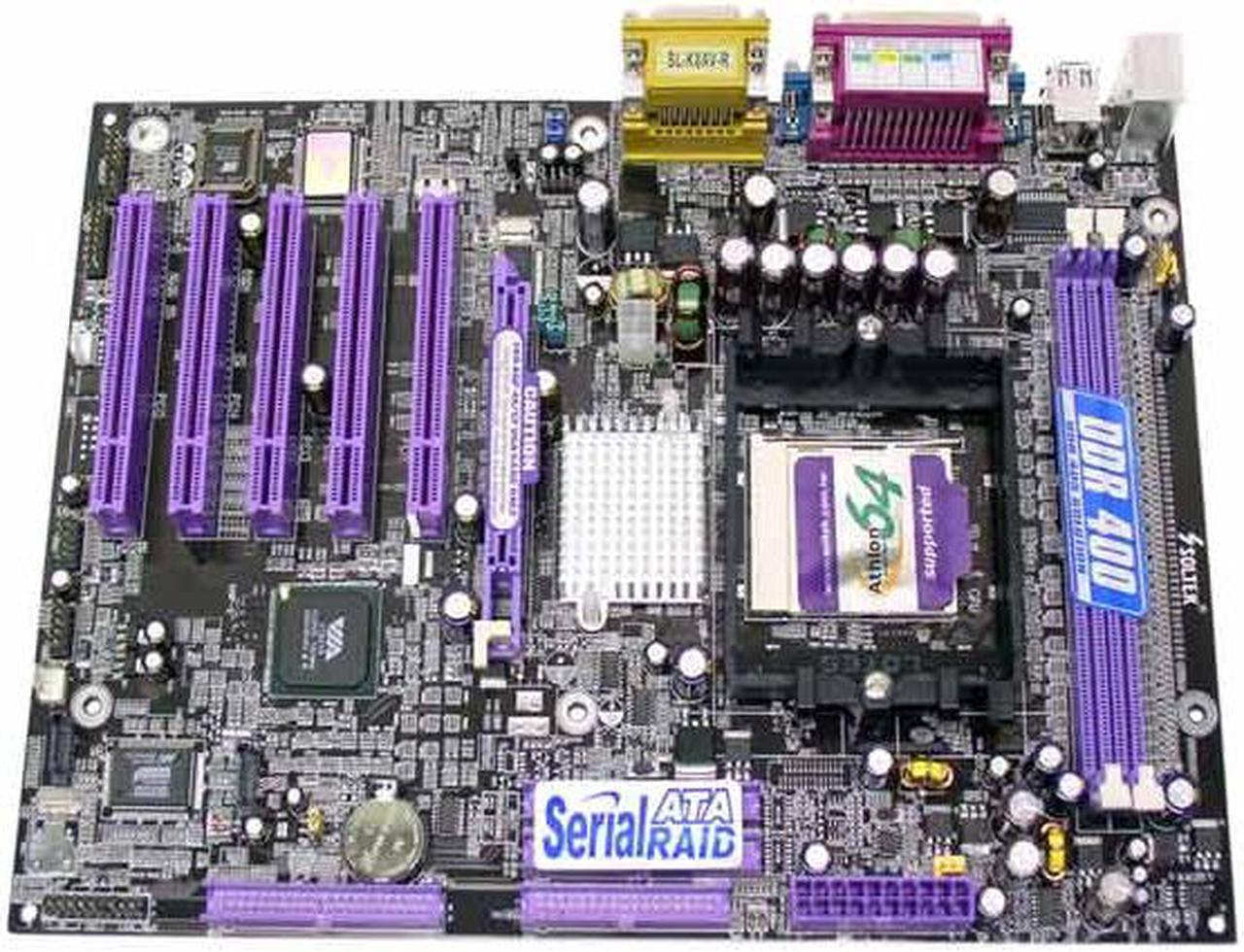 Main image of SOLTEK SL-K8AV-R 754 VIA K8T800 ATX AMD Motherboard