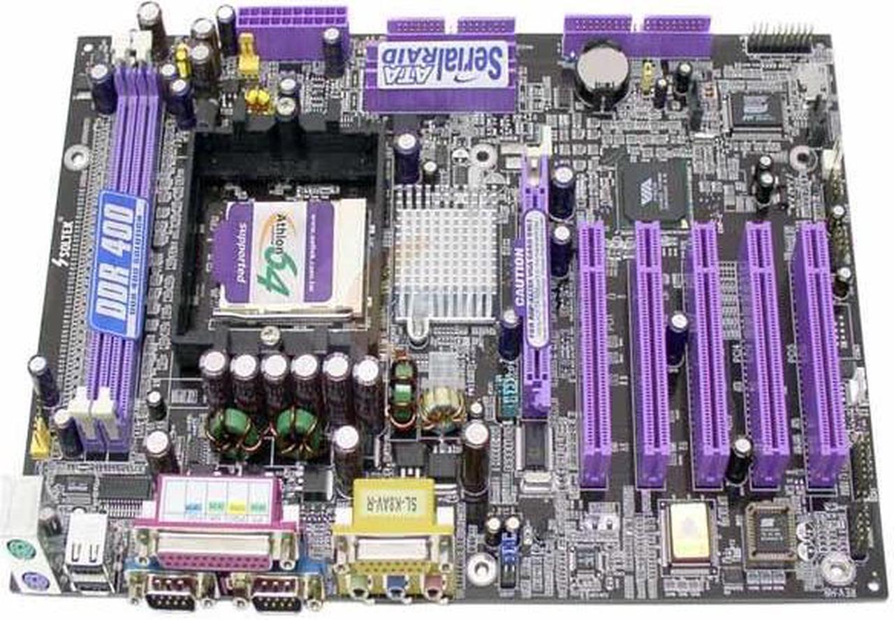 Alt view image 2 of 4 - SOLTEK SL-K8AV-R 754 VIA K8T800 ATX AMD Motherboard