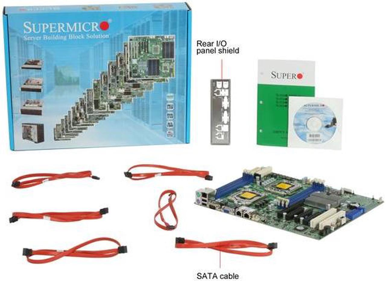 SUPERMICRO MBD-X8DTL-iF-O Dual LGA 1366 Intel 5500 ATX Dual Intel Xeon ...