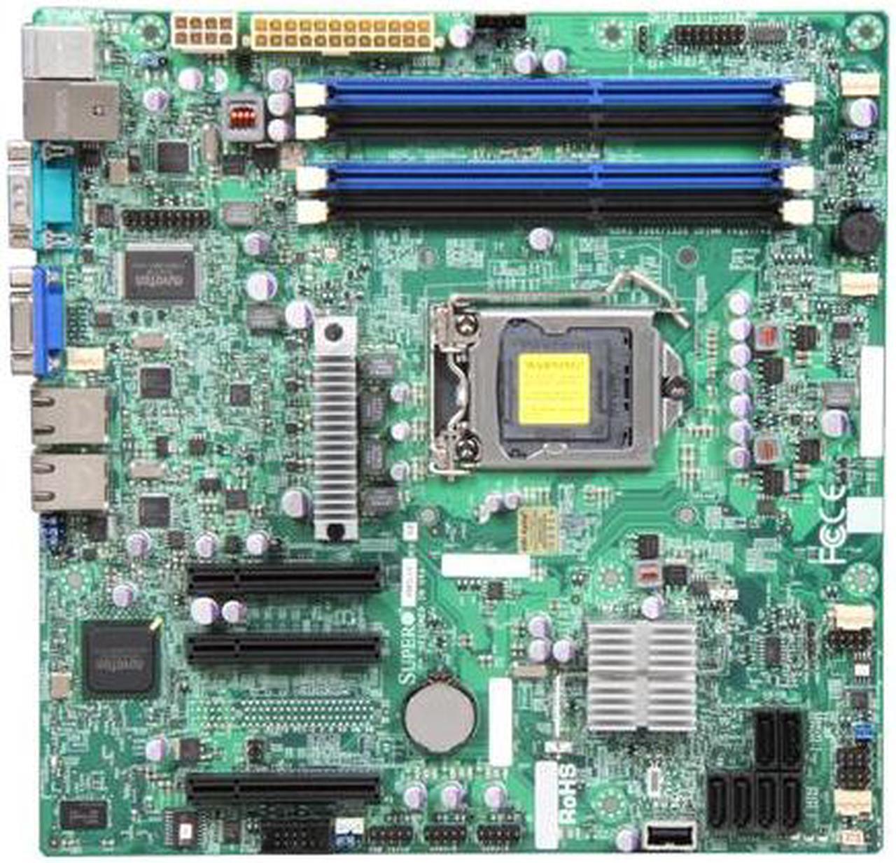 Alt view image 3 of 5 - SUPERMICRO MBD-X9SCL+-F Micro ATX Server Motherboard LGA 1155 Intel C202 DDR3 1333