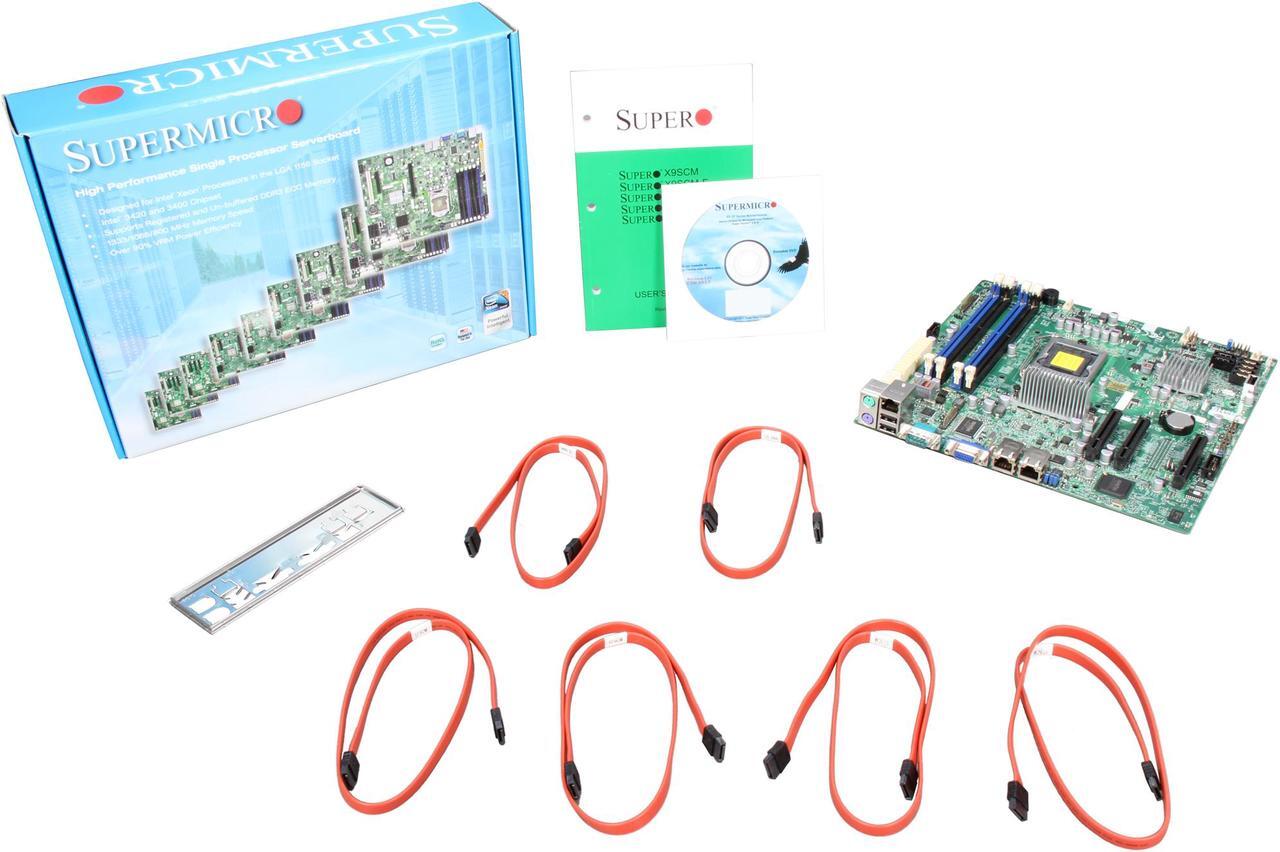Alt view image 5 of 5 - SUPERMICRO MBD-X9SCL+-F Micro ATX Server Motherboard LGA 1155 Intel C202 DDR3 1333