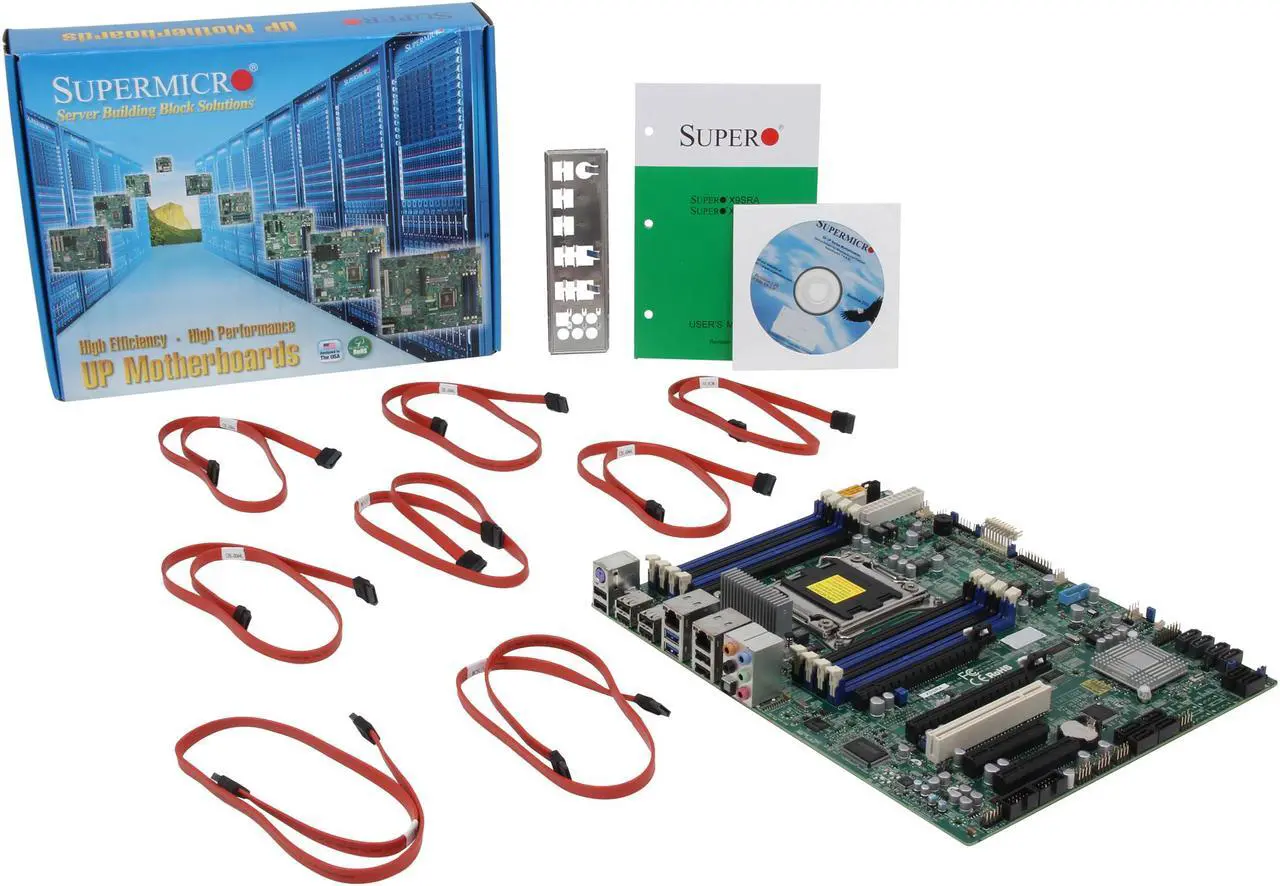 Alt view image 6 of 5 - SUPERMICRO X9SRA ATX Server Motherboard