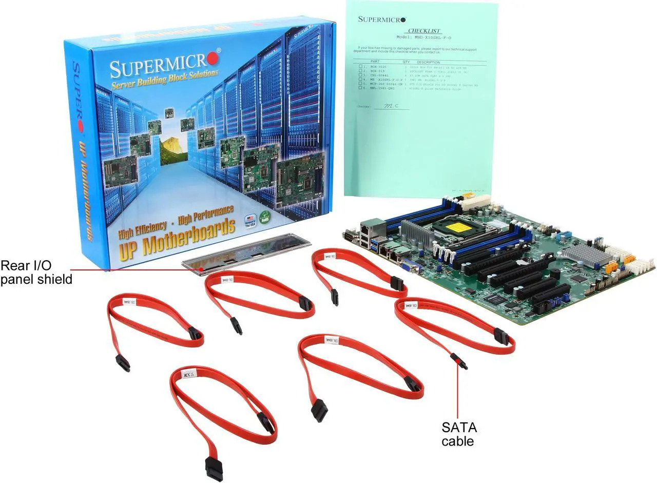 Alt view image 9 of 9 - SUPERMICRO MBD-X10SRL-F Server Motherboard LGA 2011 R3