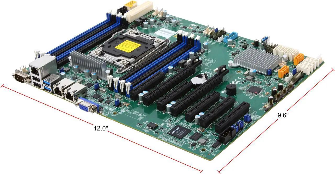 Alt view image 2 of 9 - SUPERMICRO MBD-X10SRL-F Server Motherboard LGA 2011 R3