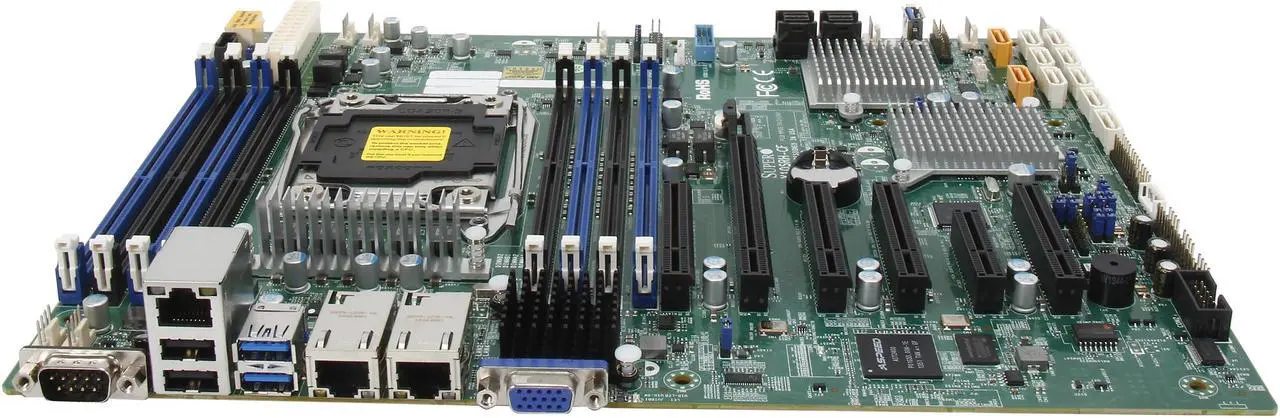 Alt view image 3 of 5 - SUPERMICRO MBD-X10SRH-CF-O ATX Server Motherboard LGA 2011-3