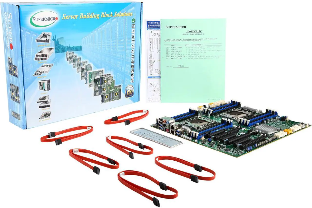 Alt view image 6 of 5 - SUPERMICRO MBD-X10DAX-O Extended ATX Server Motherboard Dual LGA 2011-3 Intel C612