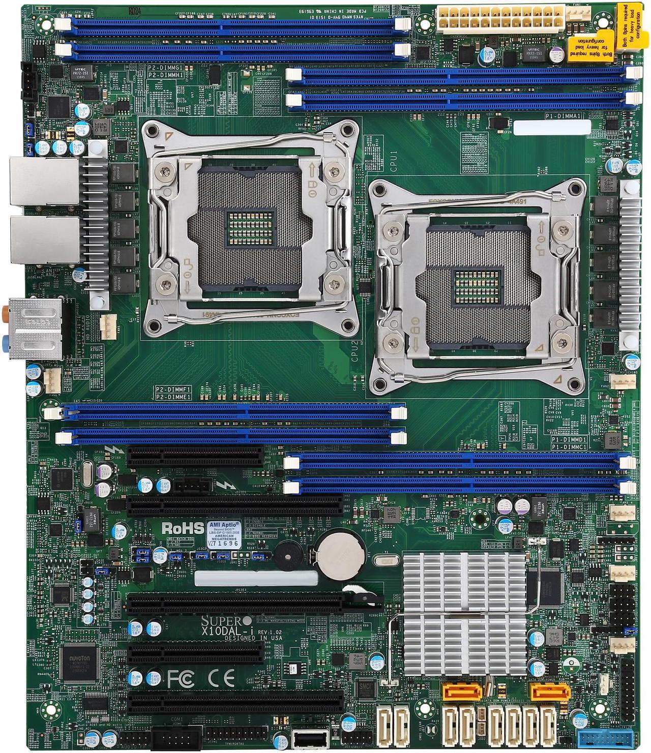 Alt view image 3 of 5 - SUPERMICRO MBD-X10DAL-I-O ATX Server Motherboard Dual LGA 2011-3 Intel C612