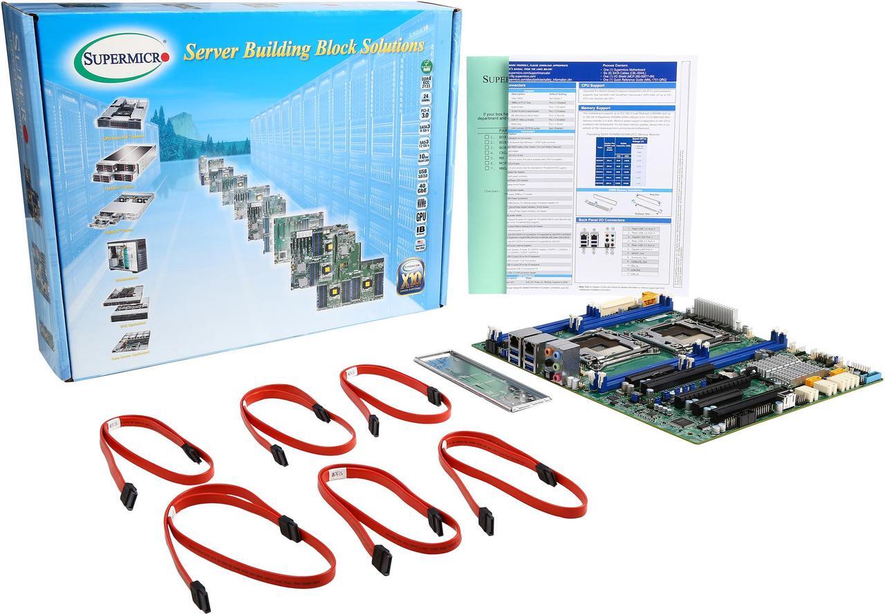 Alt view image 5 of 5 - SUPERMICRO MBD-X10DAL-I-O ATX Server Motherboard Dual LGA 2011-3 Intel C612