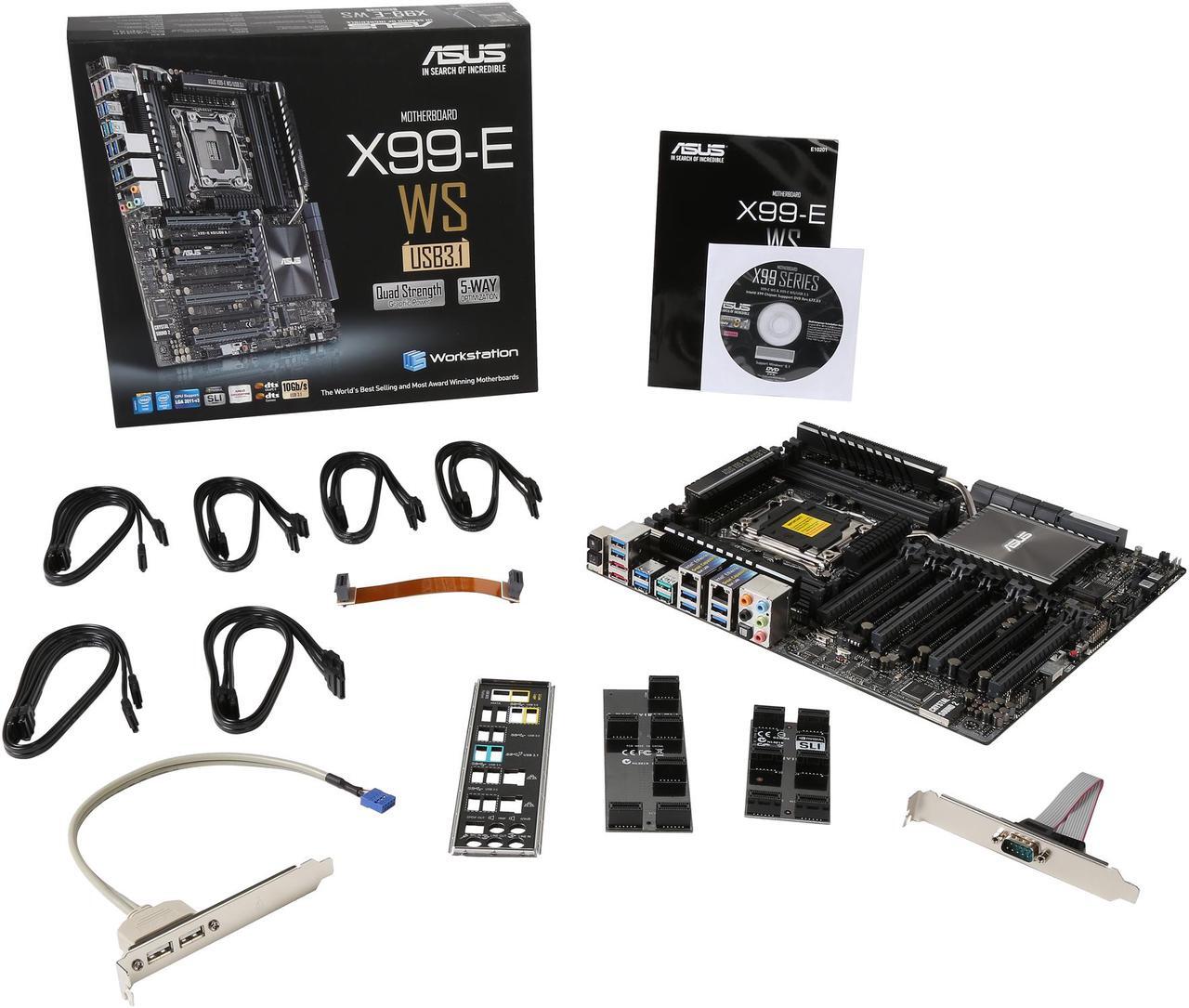 Alt view image 6 of 6 - ASUS X99-E WS/USB 3.1 LGA 2011-v3 Intel X99 USB 3.1 CEB Intel Motherboard