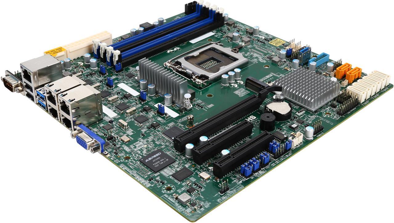 Main image of SUPERMICRO MBD-X11SSH-LN4F-O Micro ATX Server Motherboard LGA 1151 Intel C236