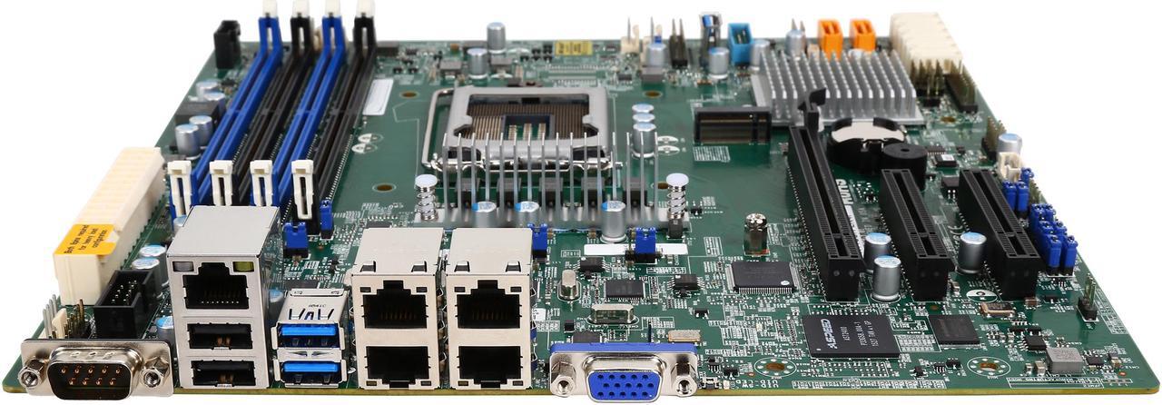 Alt view image 2 of 5 - SUPERMICRO MBD-X11SSH-LN4F-O Micro ATX Server Motherboard LGA 1151 Intel C236