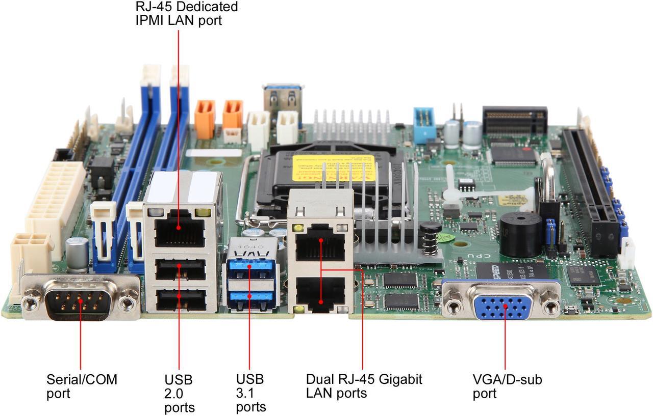 Alt view image 5 of 6 - SUPERMICRO MBD-X11SCL-IF-O Mini ITX Server Motherboard LGA 1151 Intel C242