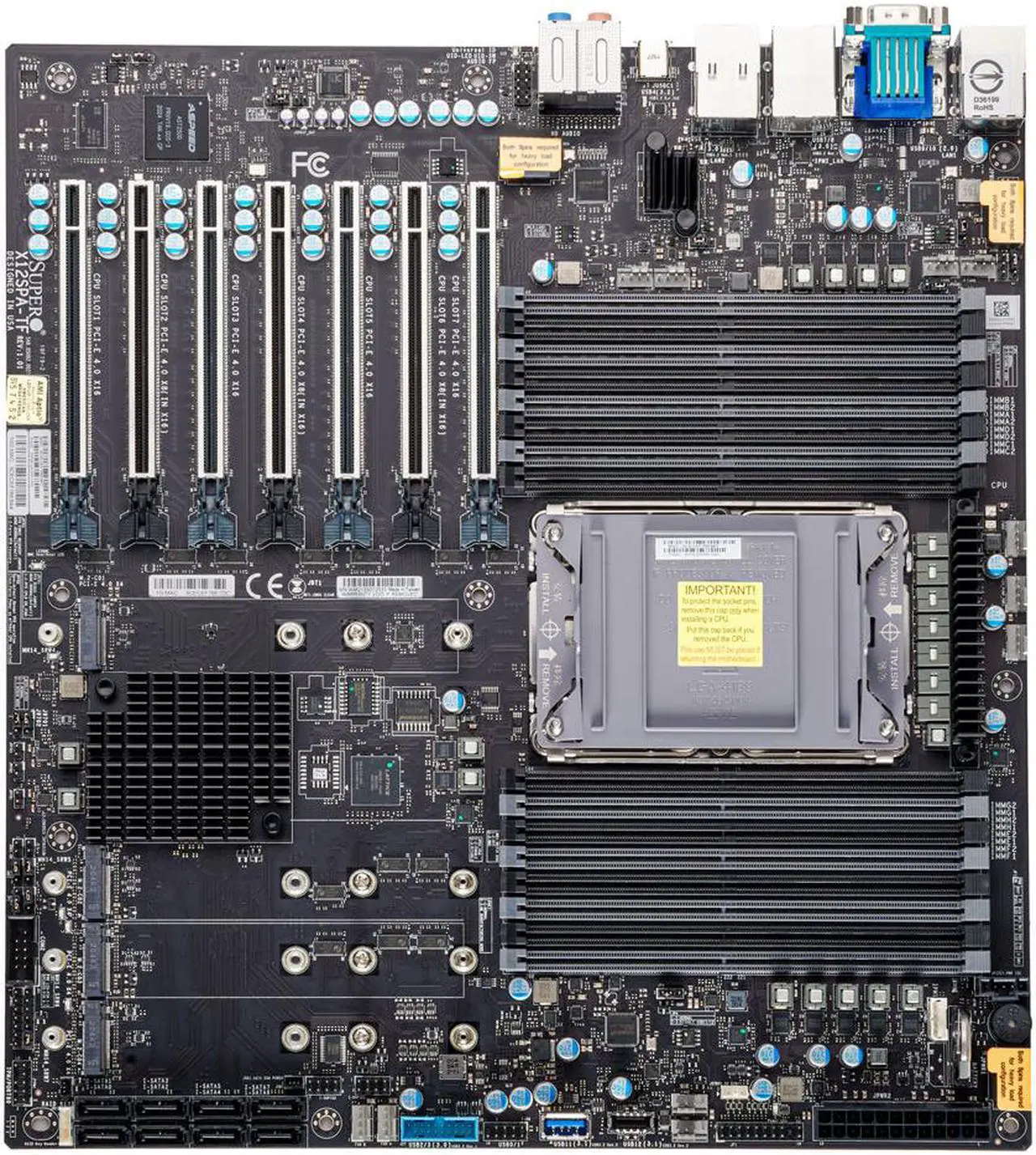 Main image of SUPERMICRO MBD-X12SPA-TF-B Extended ATX Server Motherboard LGA 4189 Intel C621A - Bulk packaging - - OEM