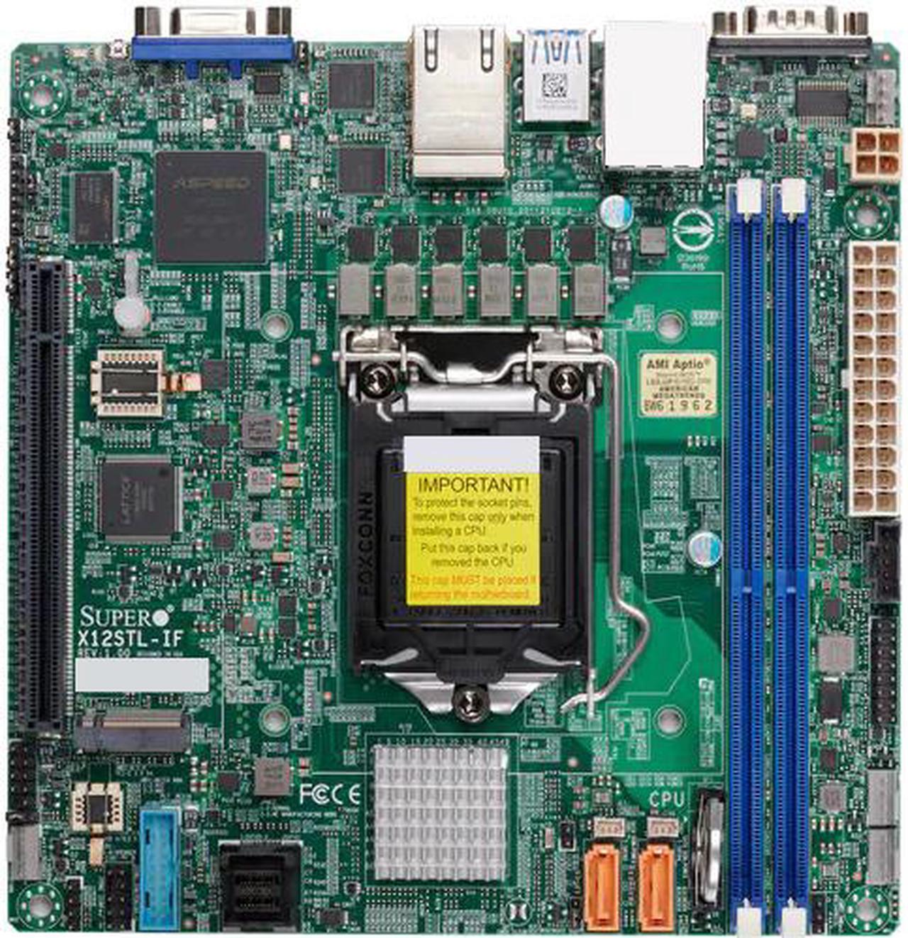 SUPERMICRO MBD-X12STL-IF-O Mini ITX Server Motherboard LGA 1200 Intel C252