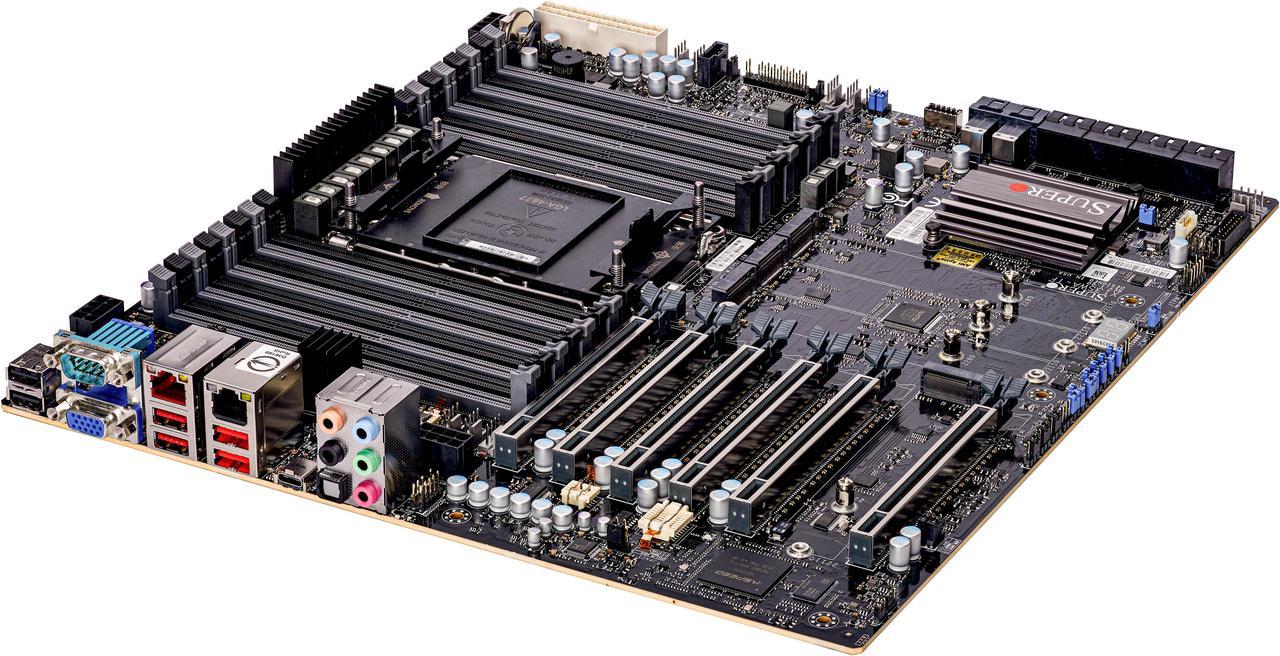 Supermicro X13SWA-TF Motherboard, Intel Xeon W-3400 series and Xeon W-2400 series processors,  Up to 4TB/2TB 3DS ECC RDIMM, 1TB/512GB ECC RDIMM; DDR5-4800MT/s(1DPC)/ 4400MT/s(2DPC) Intel W790.