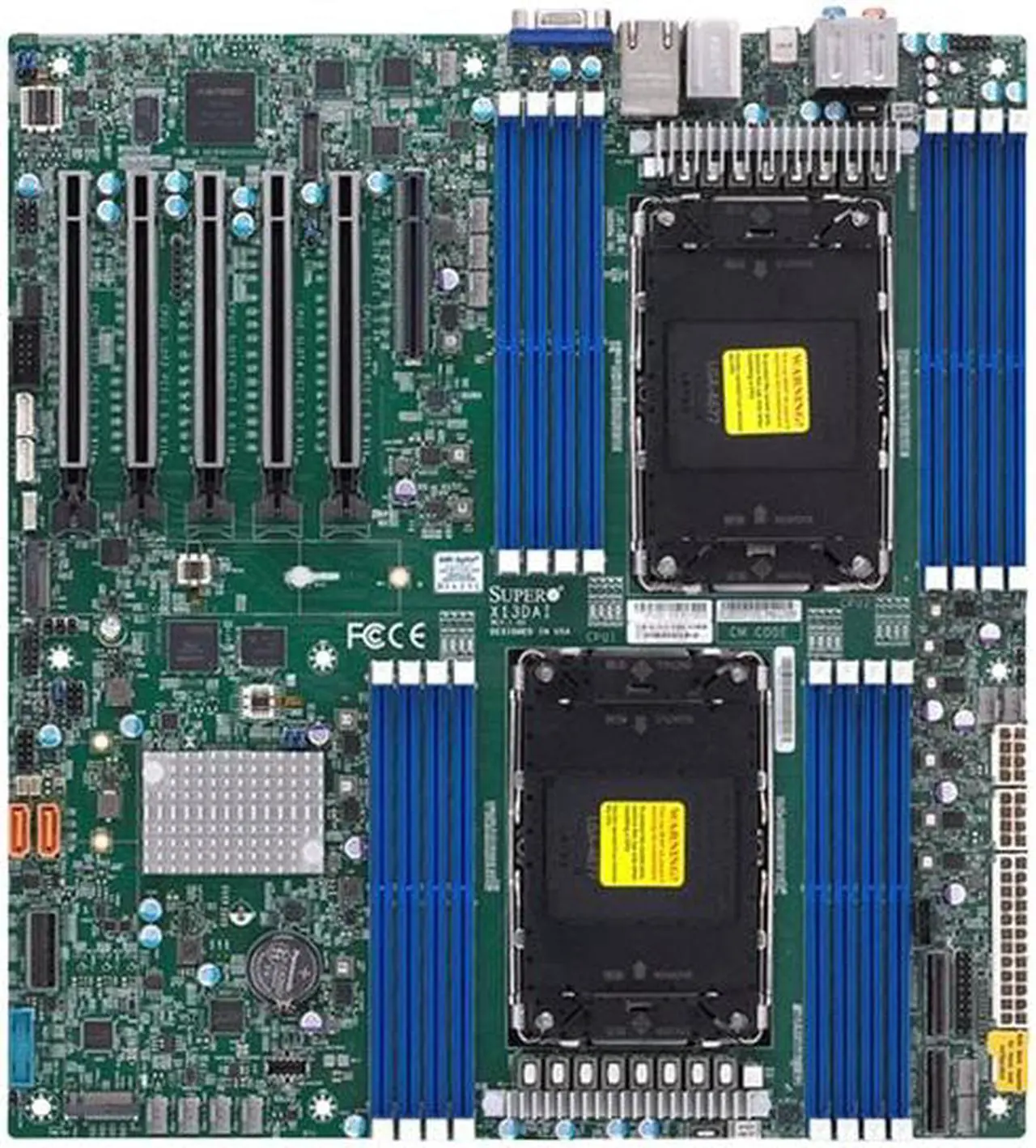 Main image of Supermicro MBD-X13DAI-T-O Server motherboard. 5th/4th Gen Intel® Xeon® Scalable processors, Dual Socket LGA-4677 (Socket E)