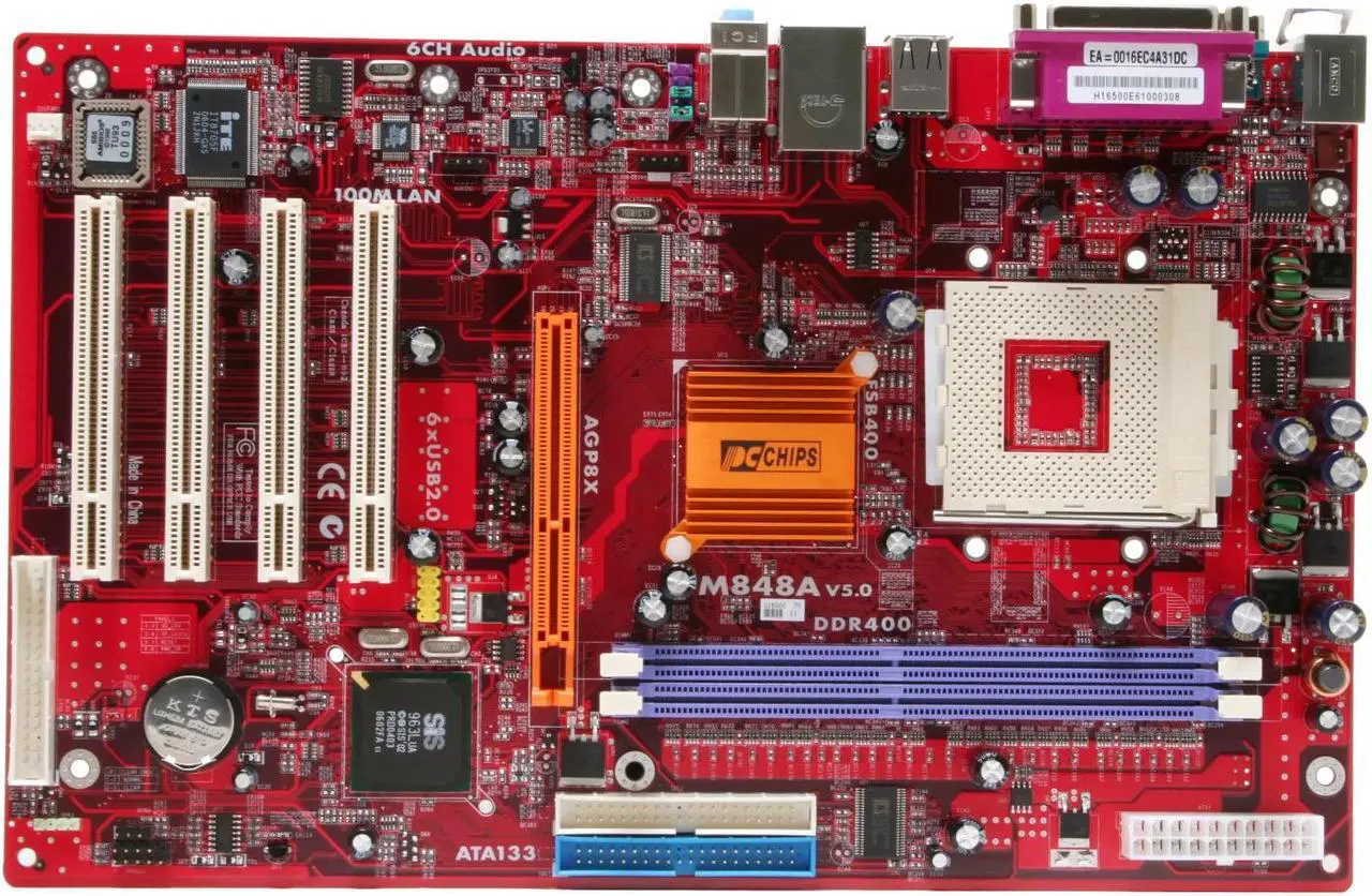 Alt view image 3 of 5 - PC CHIPS M848A (V5.0) 462(A) SiS 746FX ATX AMD Motherboard