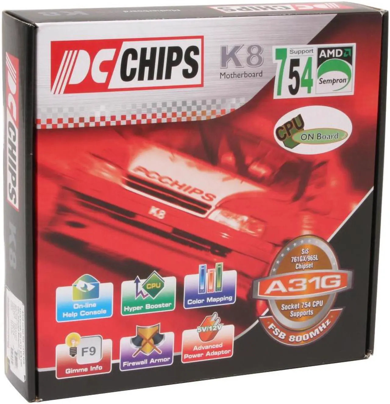 Alt view image 6 of 6 - PC CHIPS A31G (1.0) ( W/AMD Mobile Sempron 3000+) AMD Sempron 3000+ Mobile 754 SiS 761 GX Micro ATX