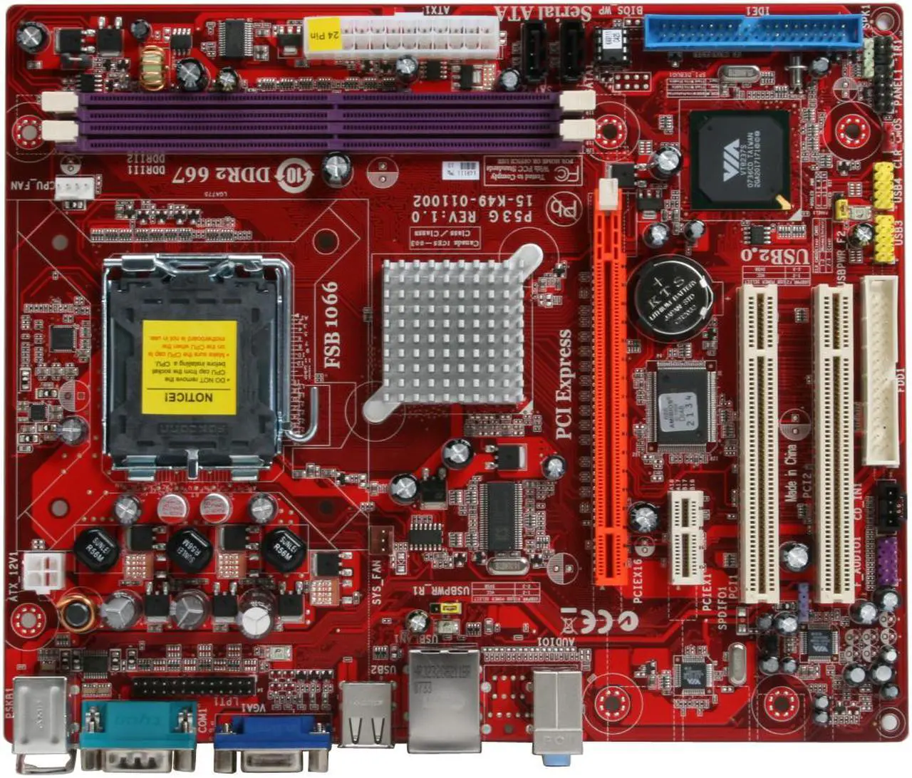 Alt view image 3 of 7 - PC CHIPS P53G LGA 775 VIA P4M900CD Micro ATX Intel Motherboard