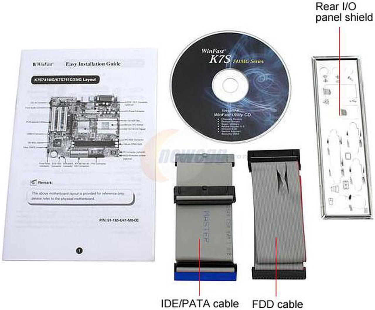 Alt view image 3 of 4 - Foxconn K7S741GXMG-6L 462(A) SiS 741GX Micro ATX AMD Motherboard