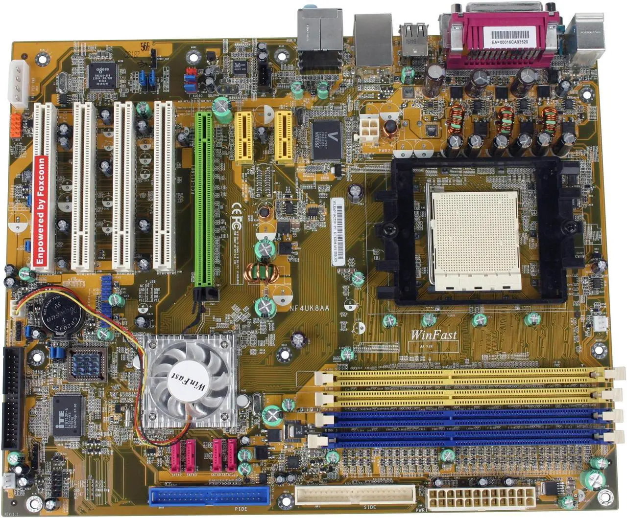 Alt view image 3 of 5 - Foxconn NF4UK8AA-8EKRS 939 NVIDIA nForce4 Ultra ATX AMD Motherboard