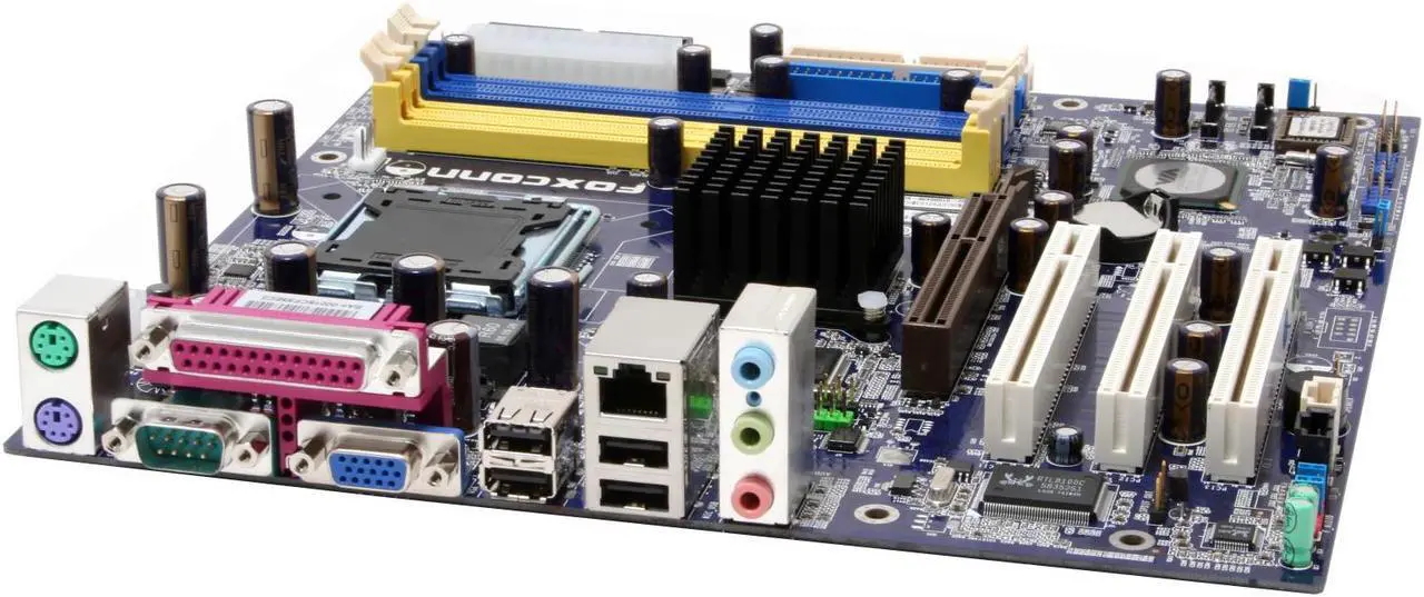 Alt view image 2 of 5 - Foxconn P4M800P7MA-RS2 LGA 775 VIA P4M800 PRO Micro ATX Intel Motherboard