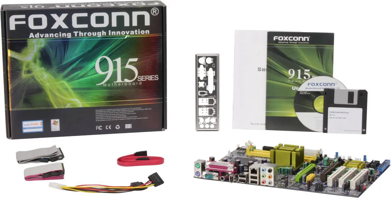 Alt view image 5 of 5 - Foxconn 915PL7AE-8EKRS LGA 775 Intel 915PL ATX Intel Motherboard