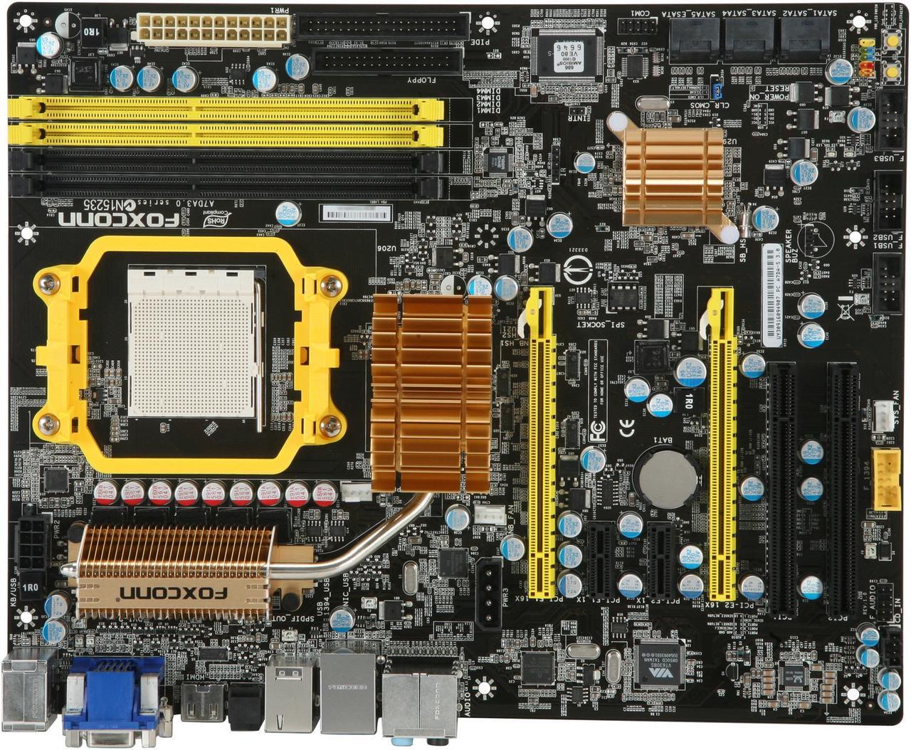 Alt view image 3 of 5 - Foxconn A7DA-S 3.0 AM3 AMD 790GX HDMI ATX AMD Motherboard